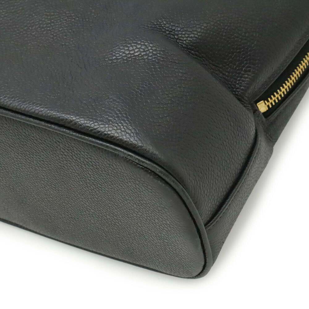 CHANEL Black Caviar Leather Logo Shoulder Bag - Picture 4 of 10